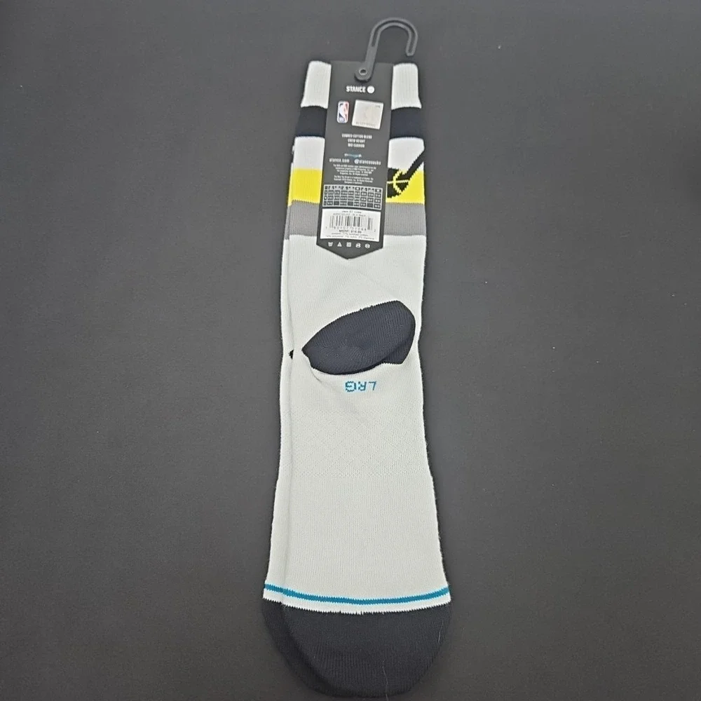 Stance x NBA‎ Utah Jazz White Crew Socks Men's Size Large 9-13 New